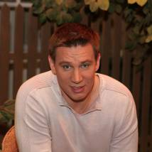 Вадим Колганов на съемках сериала "Золотая теща"