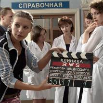 На съемках фильма "Врачебная тайна"