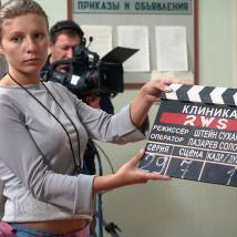 На съемках фильма "Врачебная тайна"
