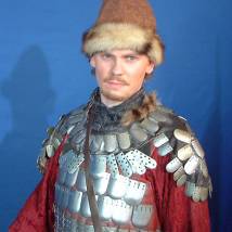Сергей Ларин на съемках фильма "Сага древних булгар. Сага о любви дочери Чингисхана"