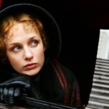Юлиана Ромашина на съемках фильма "Свадьба. Дело. Смерть"