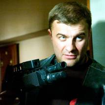Михаил Пореченков на съемках фильма "Реальный папа"