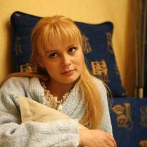 Алла Юганова на съемках фильма "Такси для ангела"