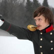 Юрий Чурсин на съемках фильма "Из пламя и света..."