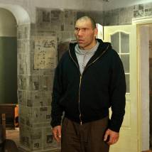 Николай Валуев на съемках фильма "Каменная башка"