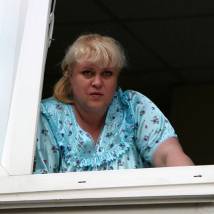 Елена Галибина на съемках фильма "Конец света"