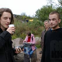 Денис Нейманд и Андрей Чадов на съемках фильма "Открытое пространство"