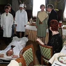 На съемках фильма "И все-таки я люблю"