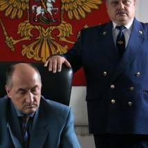 Борис Клюев и Сергей Серов на съемках сериала "Бешеная"