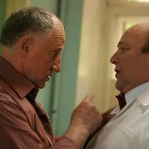 Валерий Баринов и Александр Пашковский на съемках сериала "Бешеная"