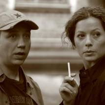 Георгий Дронов и Ирина Низина на съемках сериала "Бешеная"