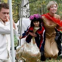 Павел Майков, Олеся Власова (Слободская) на съемках фильма "Девы ночи"