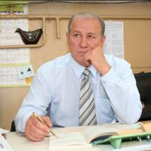 Сергей Романюк на съемках фильма "Бомж"