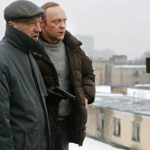 Анатолий Семенов и Виталий Кищенко на съемках фильма "Домовой" (© фото: domovoymovie.livejournal.com)