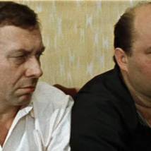 Анатолий Папанов и Евгений Леонов в фильме "Белорусский вокзал"