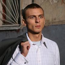 Александр Лымарев на съемках фильма "Платон"