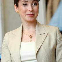 Анна Большова на съемках сериала "Сваха"
