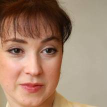 Анна Большова на съемках сериала "Сваха"