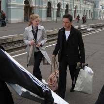 Светлана Ходченкова и Алексей Гришин на съемках фильма "Последняя репродукция"