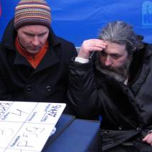 На съемках фильма "Последняя репродукция"