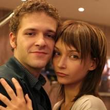 Константин Крюков и Юлия Маврина на съемках сериала "Дочки-матери"