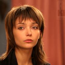 Юлия Маврина на съемках сериала "Дочки-матери"