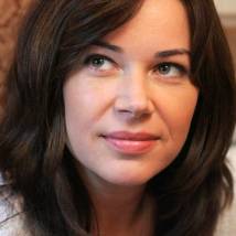 Екатерина Редникова на съемках фильма "Судмедэксперты"