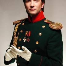Петр Красилов на съемках сериала "Бедная Настя"