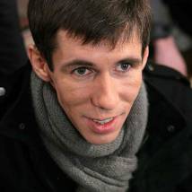 Алексей Панин на съемках фильма "О, счастливчик!"