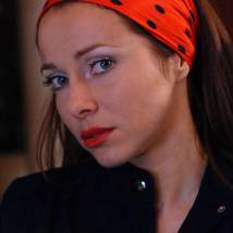Екатерина Гусева на съемках фильма "Вербное воскресенье"