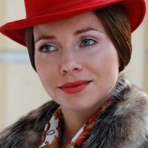Екатерина Гусева на съемках фильма "Вербное воскресенье"