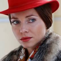 Екатерина Гусева на съемках фильма "Вербное воскресенье"
