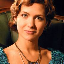 Екатерина Климова на съемках сериала "Грехи отцов"