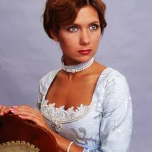 Екатерина Климова на съемках сериала "Грехи отцов"