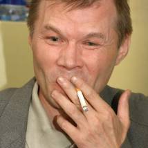 Александр Баширов на съемках фильма "Антидурь"