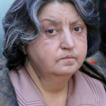 Наталья Позднякова в гриме на съемках фильма "Галина"