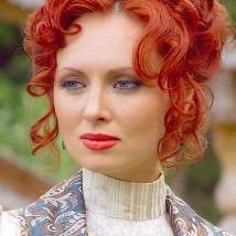 Елена Ксенофонтова на съемках фильма "Сатисфакция"