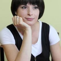 Ирина Лачина на съемках фильма "Охраняемые лица"