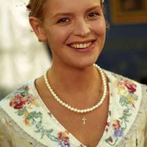 Анна Табанина на съемках сериала "Бедная Настя"