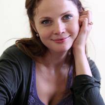 Екатерина Вуличенко на съемках фильма "Охраняемые лица"
