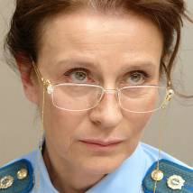Елена Сафонова на съемках сериала "А счастье где-то рядом"