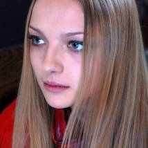 Екатерина Вилкова на съемках фильма "Вербное воскресенье"