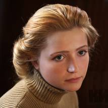 Мария Буравлева на съемках фильма "Аннушка"