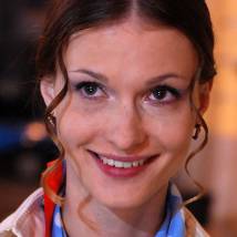 Светлана Иванова на съемках фильма "Вербное воскресенье"