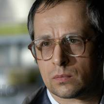 Михаил Черняк на съемках фильма "Технология"