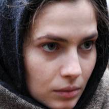 Юлия Снигирь на съемках сериала "Небо в огне"