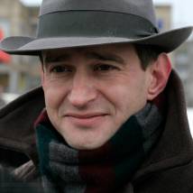 Константин Хабенский на съемках фильма "Чудо"