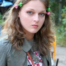 Екатерина Носик на съемках фильма "С.С.Д. (Страшилки советского детства)"