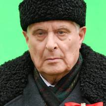 Олег Басилашвили на съемках фильма "Вербное воскресенье"