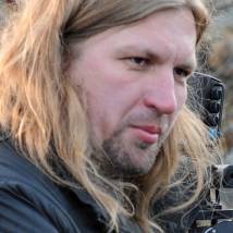 Сергей Бобров на съемках фильма "Робинзон"